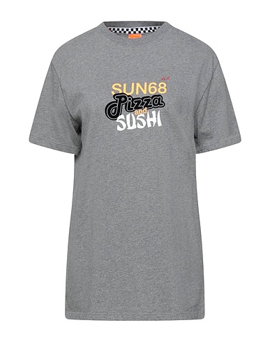 SUN 68 T-Shirt Grau 100% Baumwolle