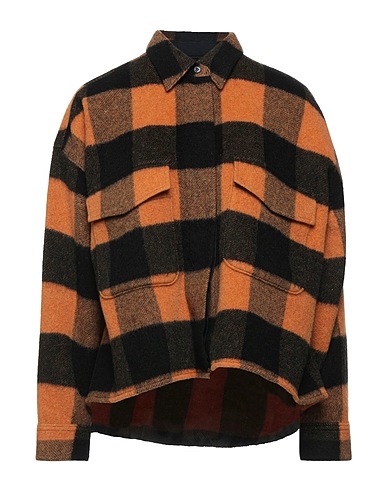 MM6 MAISON MARGIELA Checked shirt Apricot 65% Wool, 20% Polyamide, 10% Mohair wool, 5% Acrylic