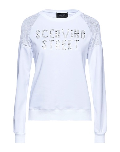 SCERVINO Sweatshirt White 95% Cotton, 5% Elastane