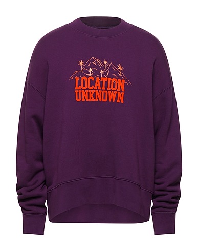 PALM ANGELS Sweatshirt Purple 100% Cotton, Elastane, Polyester