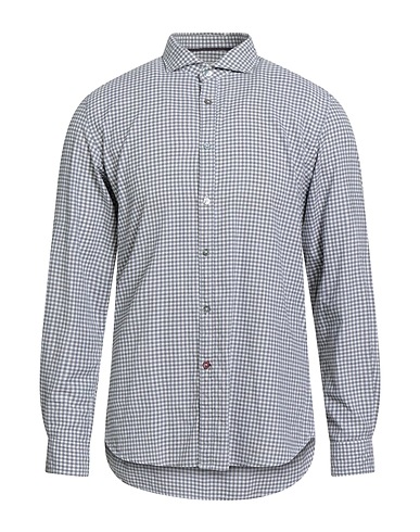 ALLEY DOCKS 963 Checked shirt Charcoal 100% Cotton