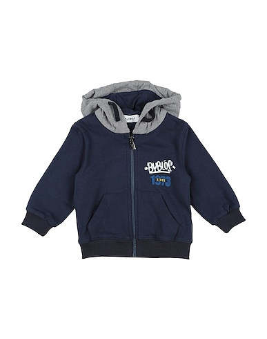 BYBLOS Hooded sweatshirt Midnight blue 94% Cotton, 6% Textile fibers