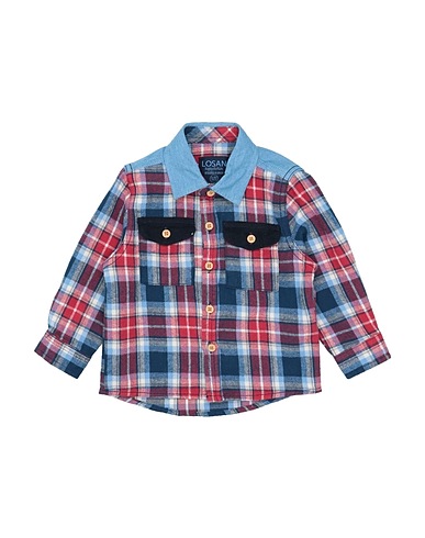 LOSAN Patterned shirt Blue 100% Cotton