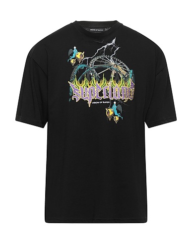 VISION OF SUPER T-shirt Black 100% Cotton