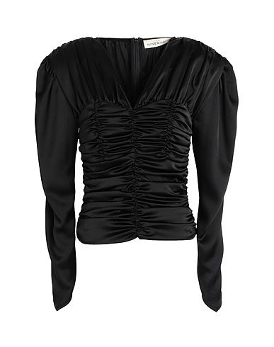 NINEMINUTES Top TOP IN RASO
 Nero 97% Poliestere, 3% Elastan