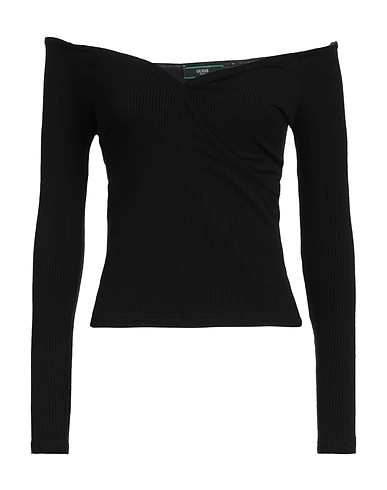 GUESS T-shirt Black 90% Viscose, 10% Elastane