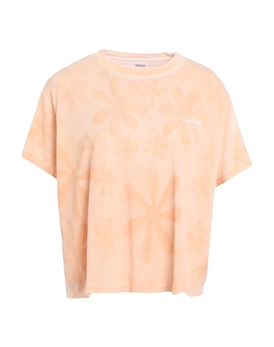 LEVI'S Crop top GRAPHIC VARSITY TEE
 Apricot 100% Cotton