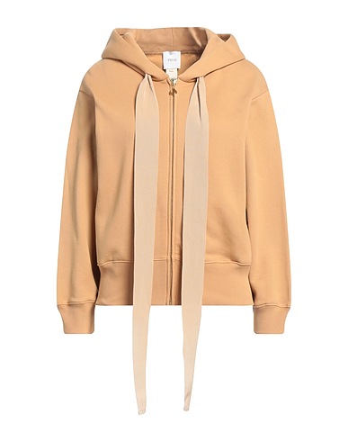 PATOU Hooded track jacket  Sand 100% Cotton, Viscose