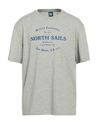 NORTH SAILS T-shirt Light grey 50% Cotton, 50% Polyester