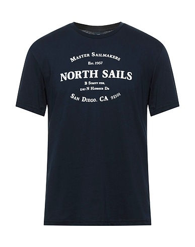 NORTH SAILS T-shirt Midnight blue 50% Cotton, 50% Polyester