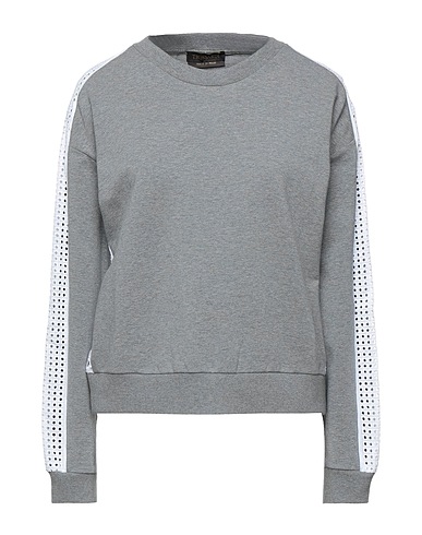 TRUSSARDI Sweatshirt Light grey 93% Cotton, 7% Elastane
