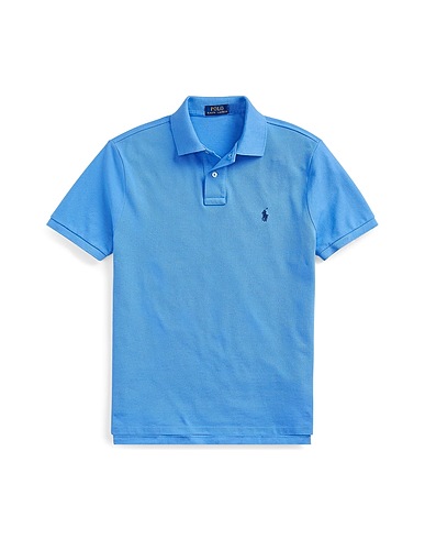 POLO RALPH LAUREN Polo shirt Pastel blue 100% Cotton