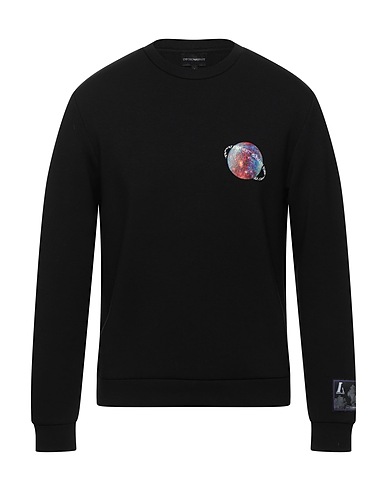 EMPORIO ARMANI Sweatshirt Black 96% Viscose, 4% Elastane