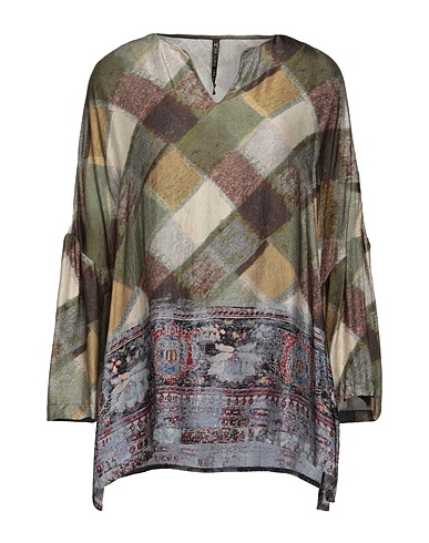 MANILA GRACE Top Military green 100% Viscose
