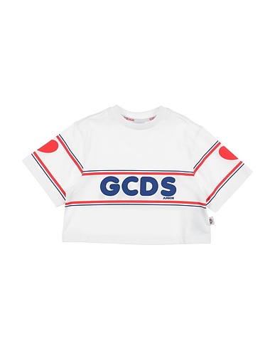 GCDS MINI T-shirt Bianco 95% Cotone, 5% Elastan