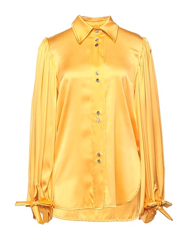 ELLERY Solid color shirts & blouses Marigold 92% Silk, 8% Elastane