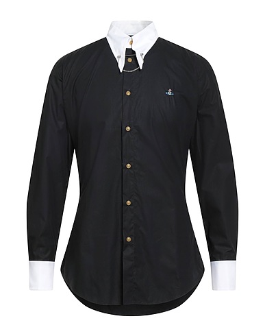 VIVIENNE WESTWOOD Patterned shirt Black 100% Organic cotton