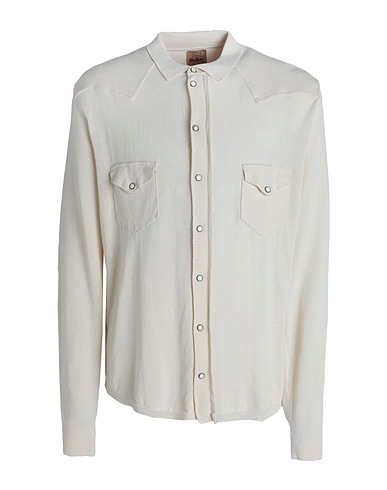 RAKKÌ WEAR Solid colour shirt Cream 100% Mako Cotton