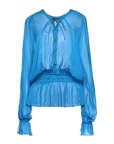 ROBERTO CAVALLI Silk top Azure 100% Silk