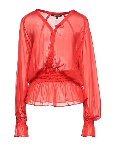 ROBERTO CAVALLI Top Corallo 100% Seta