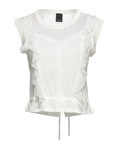 PINKO Top Bianco 65% Modal, 35% Cotone, Poliestere