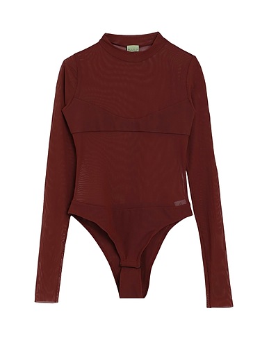 NOT AFTER TEN TOPWEAR Cioccolato 92% Poliammide, 8% Elastan