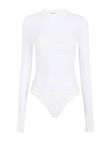 NOT AFTER TEN TOPWEAR Ivory 92% Polyamide, 8% Elastane