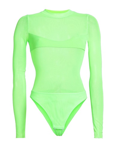 NOT AFTER TEN TOPWEAR Verde lime 92% Poliammide, 8% Elastan