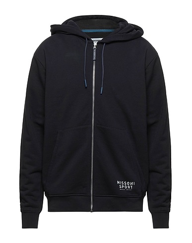 MISSONI Hooded sweatshirt Midnight blue 100% Cotton
