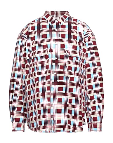 LEVI'S Checked shirt Burgundy 100% Cotton