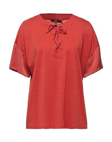 SEVENTY VENEZIA T-shirt Rust Lyocell, Cotton, Silk