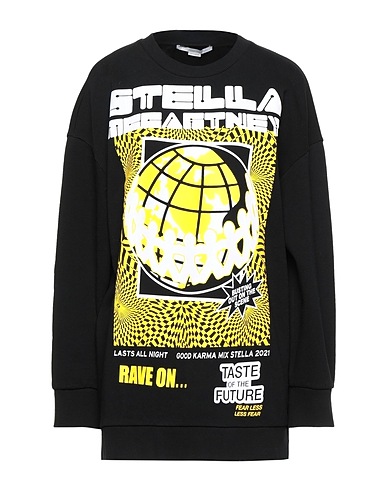 STELLA McCARTNEY Felpa Nero 100% Cotone
