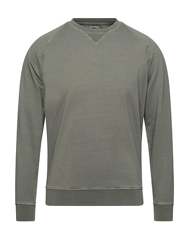 R3D WÖÔD Sweatshirt Military green 100% Cotton