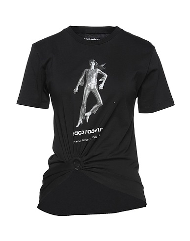 RABANNE T-shirt Black 100% Organic cotton