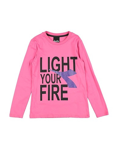 DIADORA T-shirt Pink 100% Cotton