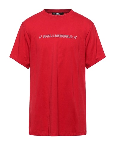 KARL LAGERFELD T-shirt Red 100% Cotton