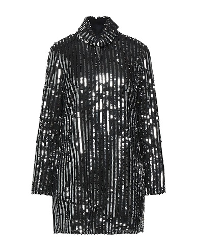 RIXO Top Nero 100% Poliestere