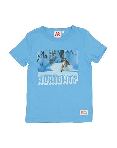 AO76 T-shirt Celeste 100% Cotone