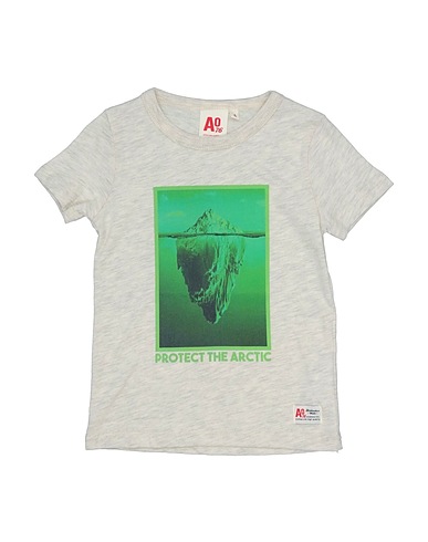 AO76 T-shirt Beige 100% Cotone