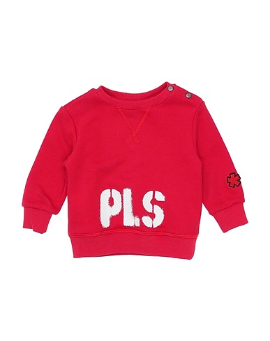 PLEASE Sweatshirt Red 100% Cotton