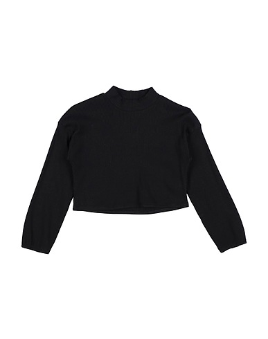 TO BE TOO T-shirt Black 95% Cotton, 5% Elastane
