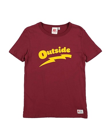 AO76 T-Shirt Bordeaux 100% Baumwolle