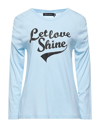 RINASCIMENTO T-shirt Sky blue 50% Cotton, 50% Modal