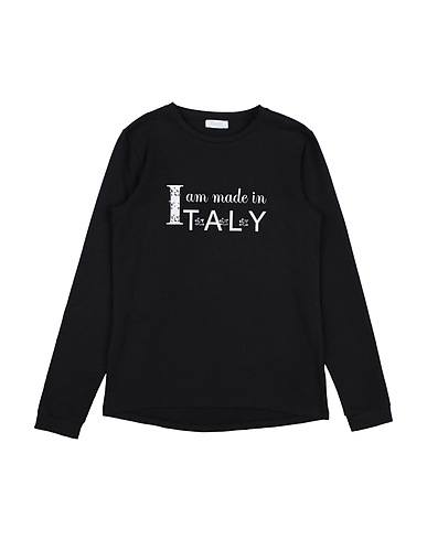 GAUDÌ T-shirt Black 95% Cotton, 5% Elastane