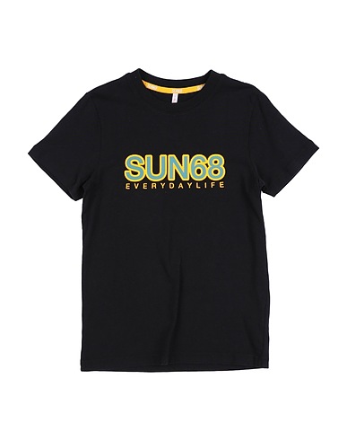 SUN 68 T-Shirt Schwarz 100% Baumwolle