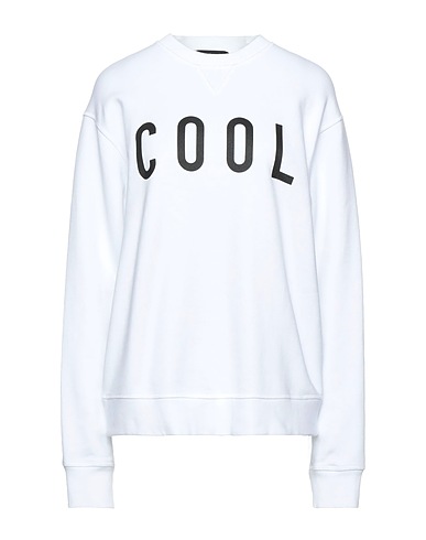 DSQUARED2 Sweatshirt White 100% Cotton, Elastane