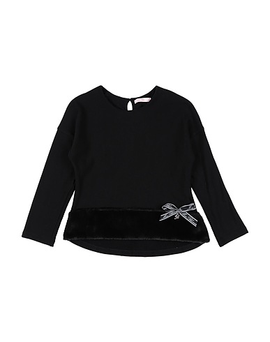 MISS BLUMARINE Felpa Nero 95% Poliestere, 5% Elastan