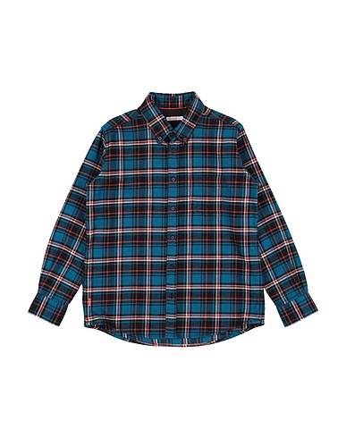 SUN 68 Patterned shirt Blue 100% Cotton