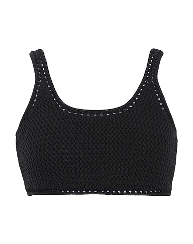 & OTHER STORIES Cropped Top Schwarz 100% Baumwolle