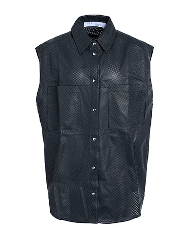 IRO Solid color shirts & blouses Lead 100% Lambskin